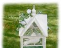 Lovely white cage dove house. 